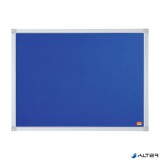 Üzenőtábla, aluminium keret, 60x45 cm, NOBO &#039;Essentials&#039;, kék