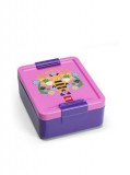 Uzsonnás doboz, LEGO Bee, lila-rózsaszín-mintás (L40520802)