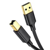 UGREEN US135 USB 2.0 A-B nyomtató kábel  3m fekete (10351) (UG10351) - Nyomtató kábel