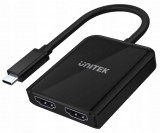 Unitek Prémium USB 3.1 USB C - 2X HDMI 2.0a 4K 60Hz átalakító konverter (V1408A)