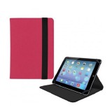 Univerzális TabletPC tok, mappa tok, 10.1"-os készülékekhez, gumi rögzítés, Blautel 4-OK, rózsaszín/fekete (RS63657) - Tablet tok