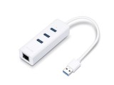 USB elosztó-HUB és ethernet átalakító, 3 port, USB 3.0, TP-Link UE330 (TLUE330)
