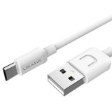 USB töltő- és adatkábel, microUSB, 100 cm, Usams U-Turn, fehér, US-SJ098 (PSPM015711) - Adatkábel