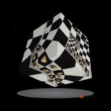 V-Cube 3x3 versenykocka, Sakktábla illúzió
