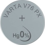 V 76 PX gombelem, ezüstoxid, 1,55V, 160 mAh, Varta 357, 303, V13GS, SR44W, SR44, SR1154, D357, RW42, 228, J, 280-62 (4075101401)