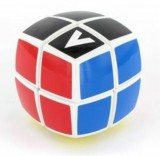 V-CUBE 2x2 versenykocka, fehér, lekerekített, festett
