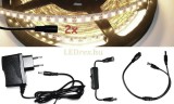 V-Tac 2x5m hosszú 62Wattos, lengő kapcsolós, 12V adapteres középfehér LED szalag (1200db 2835 SMD LED)