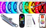 V-Tac 2x9m hosszú 122 Wattos, 4 zónás FUT092 RF távirányítós, 24V tápegyéges RGB LED szalag (1080db 5050 SMD LED)