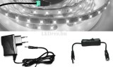 V-Tac 5m hosszú 12Wattos, lengő kapcsolós, 12V adapteres hidegfehér kültéri LED szalag (300db 2835 SMD LED)