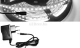 V-Tac 5m hosszú 31Wattos, kapcsoló nélküli, 12V adapteres hidegfehér LED szalag (600db 2835 SMD LED)