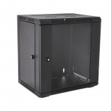 V7 12U 19" fali rackszekrény 600x450mm fekete (RMWC12UG450-1E) (RMWC12UG450-1E) - Rack szekrény
