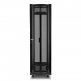 V7 42U 19" álló rackszekrény acél ajtó 600x1070mm fekete (RMEC42U-1E) (RMEC42U-1E) - Rack szekrény