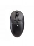 V7 vezetékes optikai egér, USB, 1000dpi, fekete/ezüst (M30P10-7E)