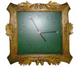 Vadász falióra zöld