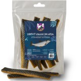 Vadlazac bőr rágóka hússal kutyáknak, 5 db, HAPPY BULLDOG