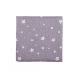 Vaganza Flanel Kifogó mintás 75x155cm – Szürke/Fehér Apró Csillag