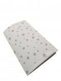 Vaganza Pamut strech lepedő 60x120-70x140cm - Szürke Csillagok