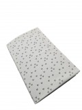 Vaganza Pamut strech lepedő 60x120-70x140cm - Szürke Szivecskék