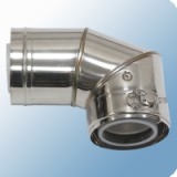 Vaillant 80/125 mm-es koncentrikus homlokzati könyökidom 87°