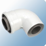 Vaillant 80/125 mm-es PP könyökidom koncentrikus rendszerekhez