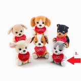 Valentin napi hűség kutyus szerelmes