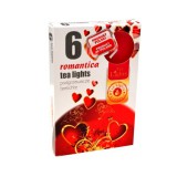 Valentin teamécses romantika 6db-os kiszerelésben