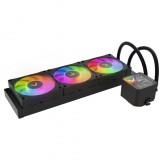 Valkyrie V360 Lite 360mm ARGB All-in-one Univerzális CPU Vízhűtés - Fekete (VK-AIOVL360B)