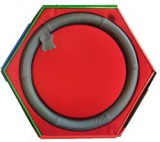 Valódi bőr kormányvédő KV-2042G lyukacsos mintával szürke színben