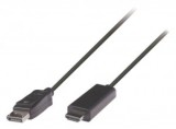 Valueline DisplayPort - HDMI kábel, 3 m, fekete (VLCP37100B30)