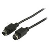 Valueline S-Video hosszabbítókábel, S-Video dugasz - S-Video aljzat, 2,00 m, fekete