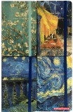 Van Gogh Művészeti Jegyzetfüzet - A7, aranyozott keményfedeles