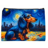 Van Gogh stílusú tacskó mintás neszesszer