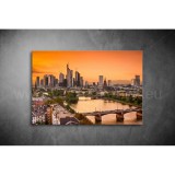 Város Naplementében Vászonkép 005 vv-005