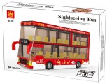 Városnéző kétszintes busz | 436 db építőkocka | lego-kompatibilis építőjáték | WANGE 5970