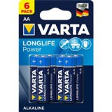 Varta 4906121446 Longlife Power AA (LR6) alkáli ceruza elem 6 db/bliszter (4906121446)