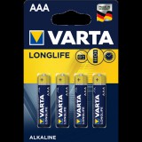 Varta AAA LongLife mikro elem 4db-os kiszerelésben