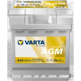Varta Dynamic AGM - 12v 40ah - autó akkumulátor - jobb+