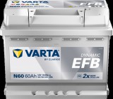 Varta Dynamic EFB - 12v 60ah - autó akkumulátor - jobb+