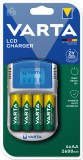 Varta Elem akkumulátor töltő - LCD + AA 2600mAh x4 + 12 V adapter + USB kábel