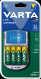 Varta Elem akkumulátor töltő - LCD + AA 2600mAh x4 + 12 V adapter + USB kábel