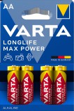 VARTA LONGLIFE MAX POWER ceruza/ AA/ LR06 elem BL4
