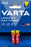 VARTA LONGLIFE MAX POWER mikro/ AAA/ LR03 elem BL2