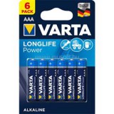 Varta Longlife Power AAA (LR03) alkáli mikro ceruza elem 6 db/bliszter (4903121446)