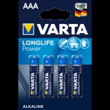 Varta Longlife Power Alkáli elem mikro AAA 1.5V 4 db-os kiszerelésben LR03