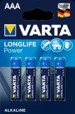 Varta Longlife Power Alkáli elem mikro AAA 1.5V 4 db-os kiszerelésben LR03