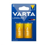 VARTA LONGLIFE tartós elem (C/baby, LR14, 1.5V, alkáli) 2db/csomag