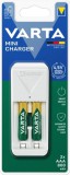 VARTA Mini töltő + 2 db AAA 800 mAh akkumulátor