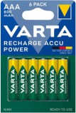 VARTA POWER akkumulátor mikro/ AAA 800 mAh BL6