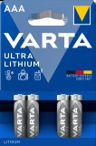 VARTA ULTRA LITHIUM mikro/ AAA/ LR03 elem BL4