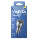 Varta USB 45W Car Charger Black 57933101111